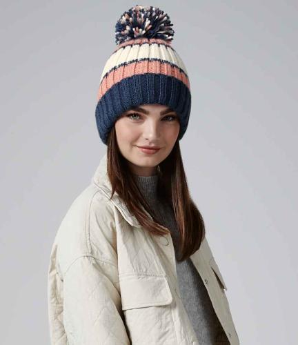 Beechfield Hygge Striped Beanie - MMSN - ONE